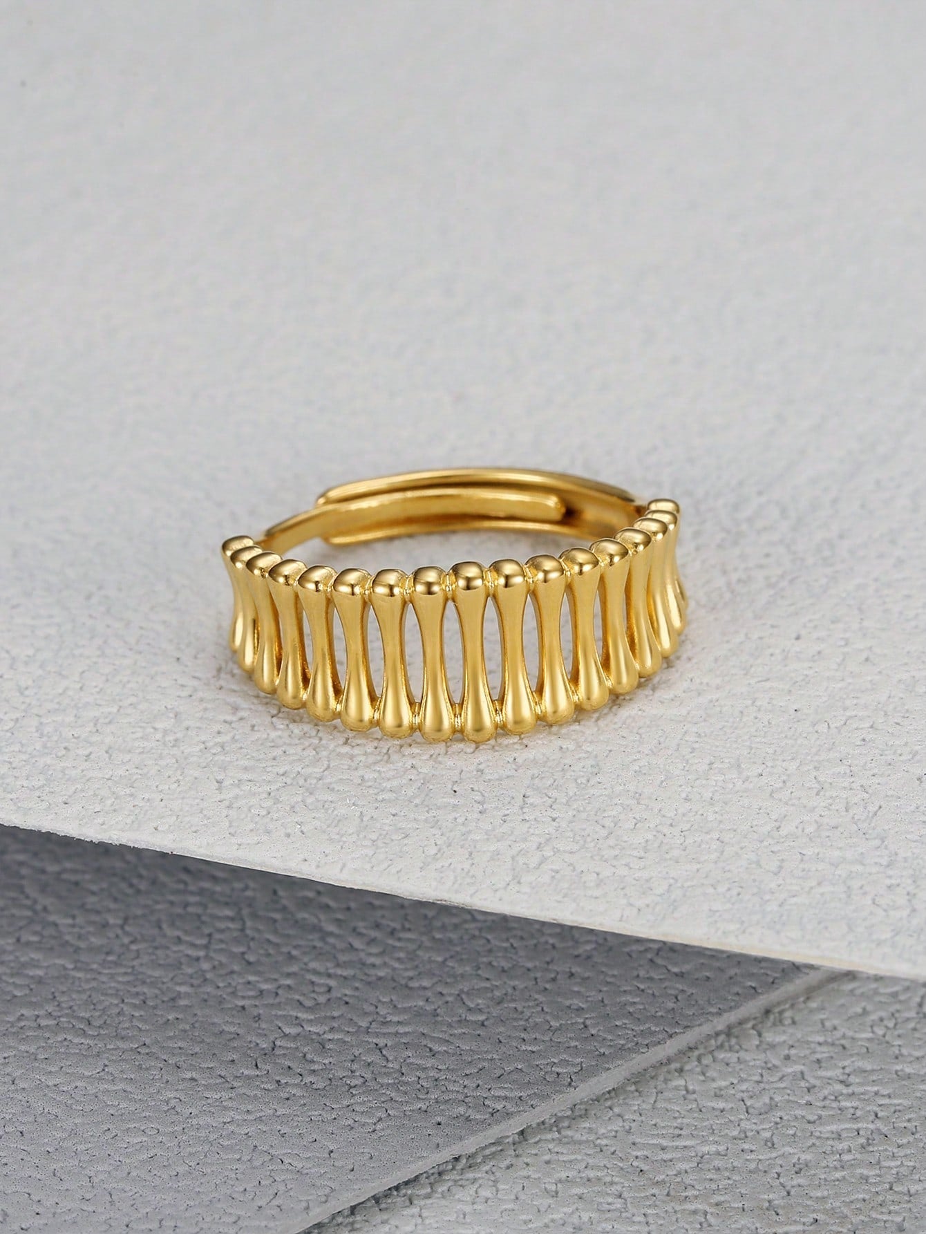 Unusual Fantasy Ring Stainless Steel Adjustable Ring for Women One Piece