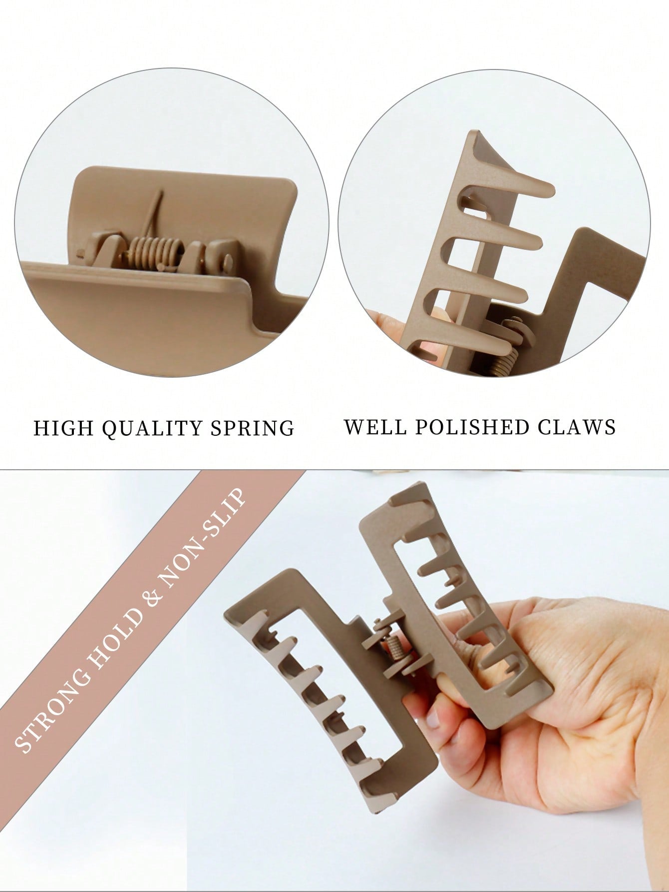 Strong Hold Hair Clips for Thick Hair - Non-Slip, Matte Finish, Colorfast - Perfect for Hair Styling and Accessories Black Friday
