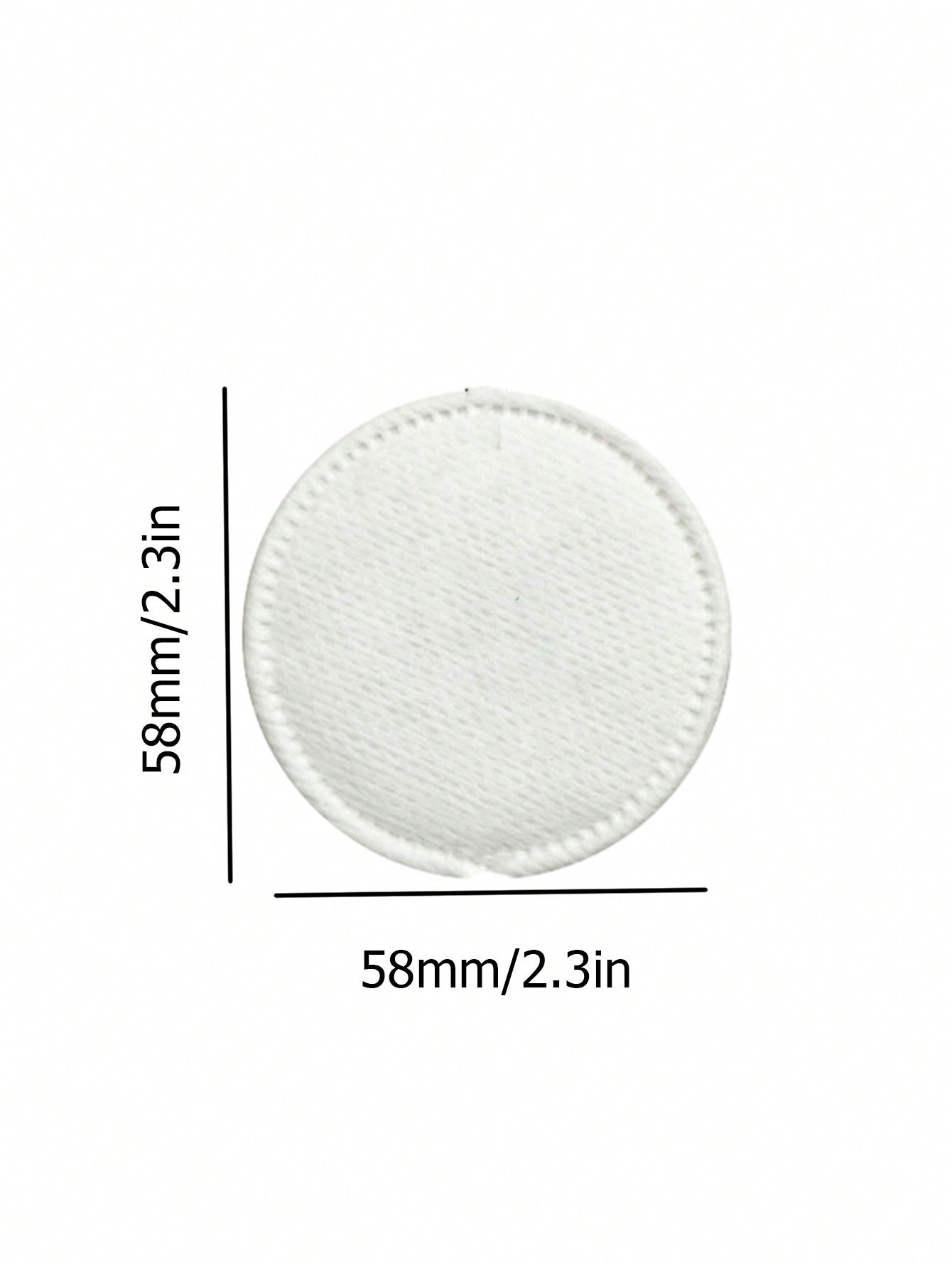 80pcs/bag Thick Round Layered Makeup Remover Cotton Pads for Face, Eyes, Lips, Diameter 58mm