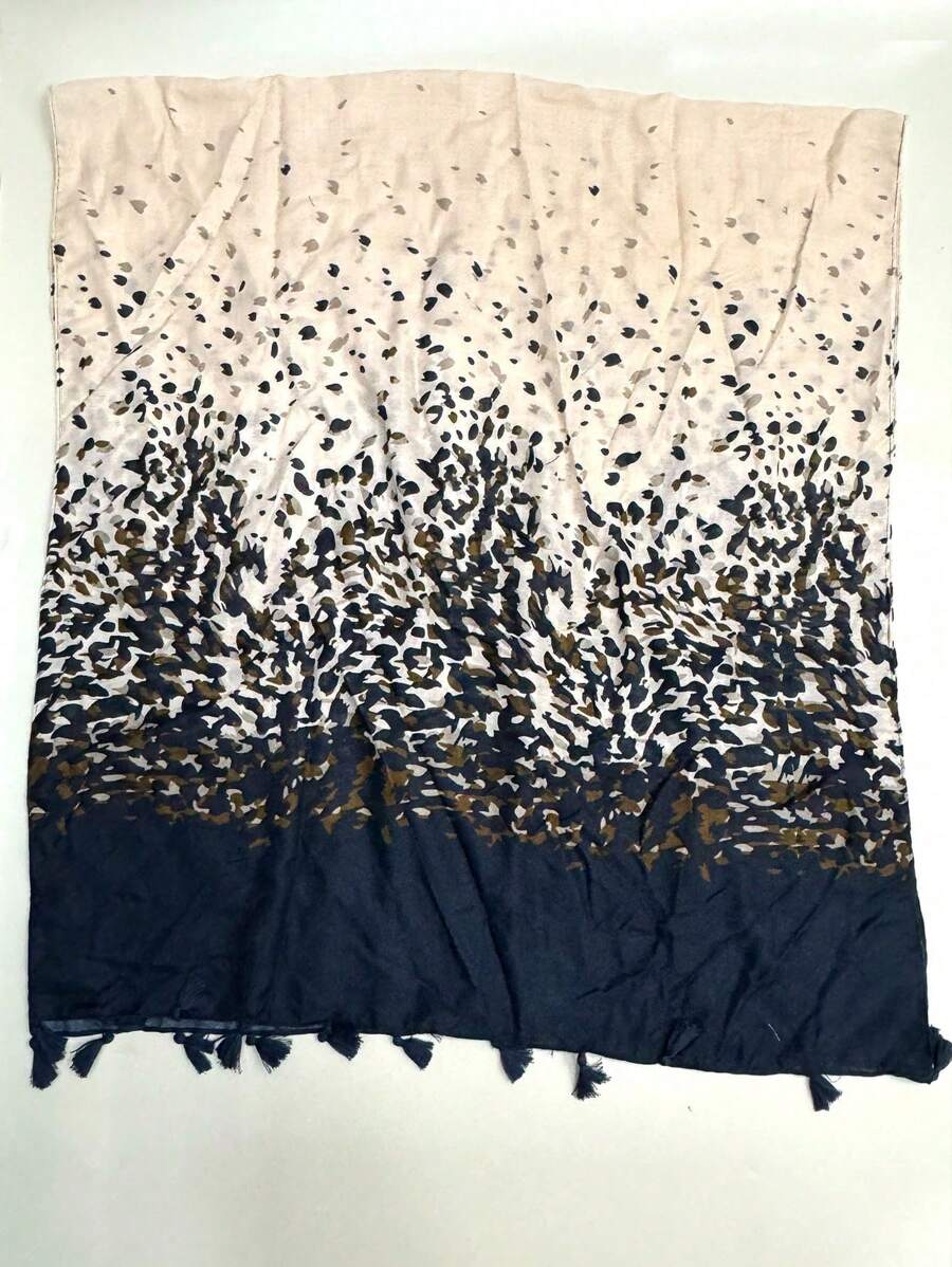 Fashion Beach Accessories New Bohemian Printed Design Tassel Scarf, Chic Colors and Modern Style Sun Travel Scarf for Women