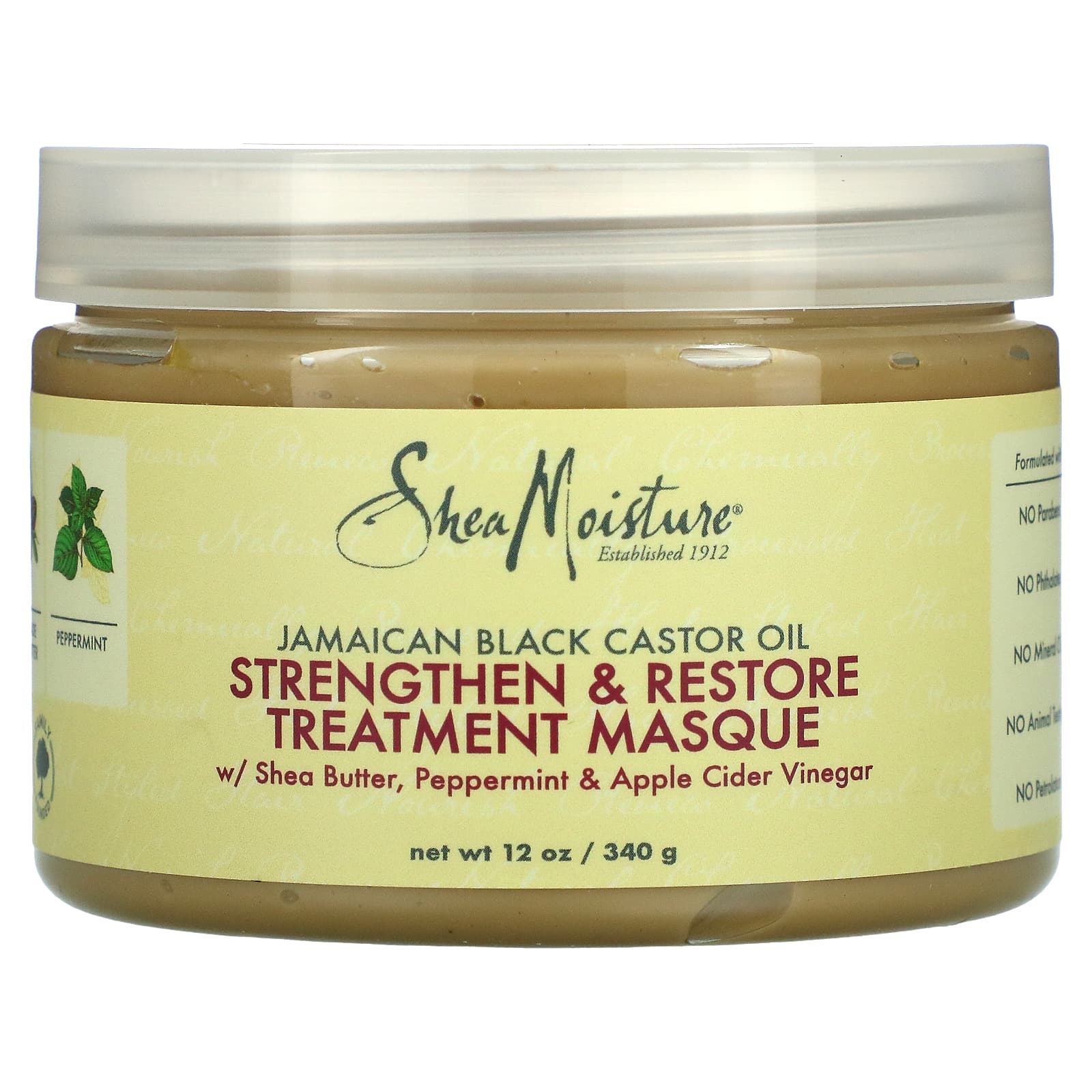 Shea Moisture Jamaican Black Castor Oil Strengthen & Replenish Treatment Masque 340g