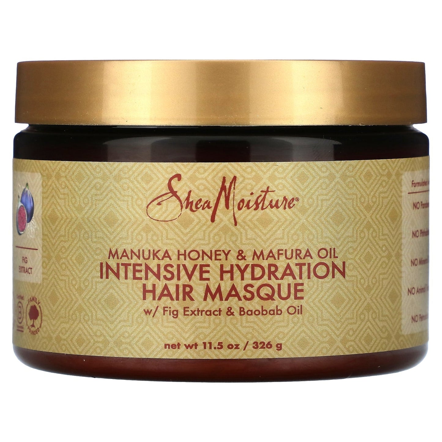 Shea Moisture Intensive Moisturizing Hair Mask Manuka Honey and Mafura Oil 326 grams