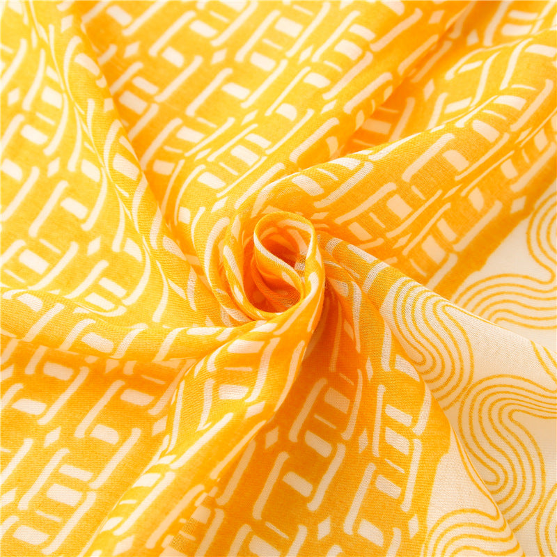 Yitao scarf new Japanese style small fresh color matching cotton and linen scarf literary Mori girl travel sun protection shawl silk scarf