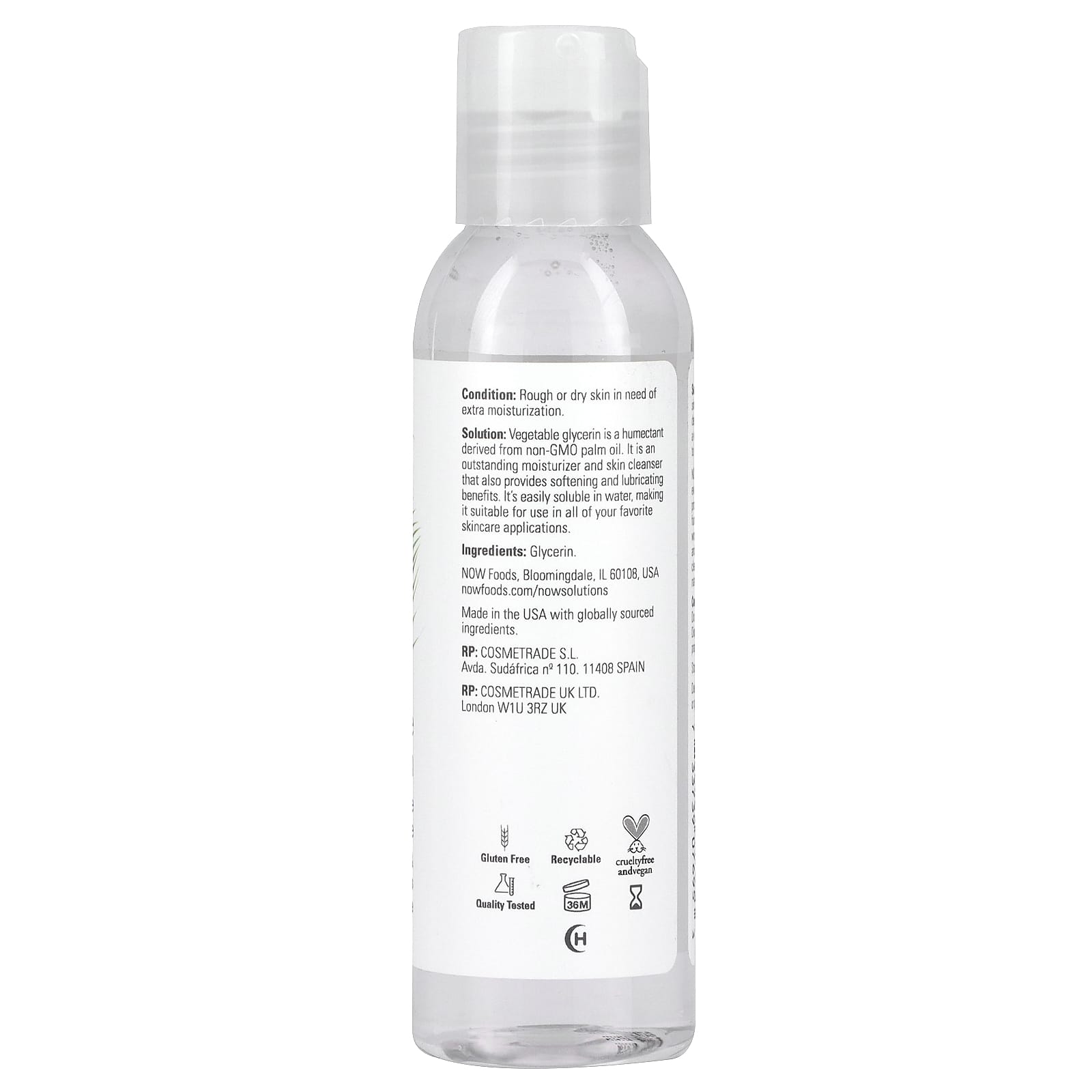 Now Foods Vegetable Glycerin 118 ml
