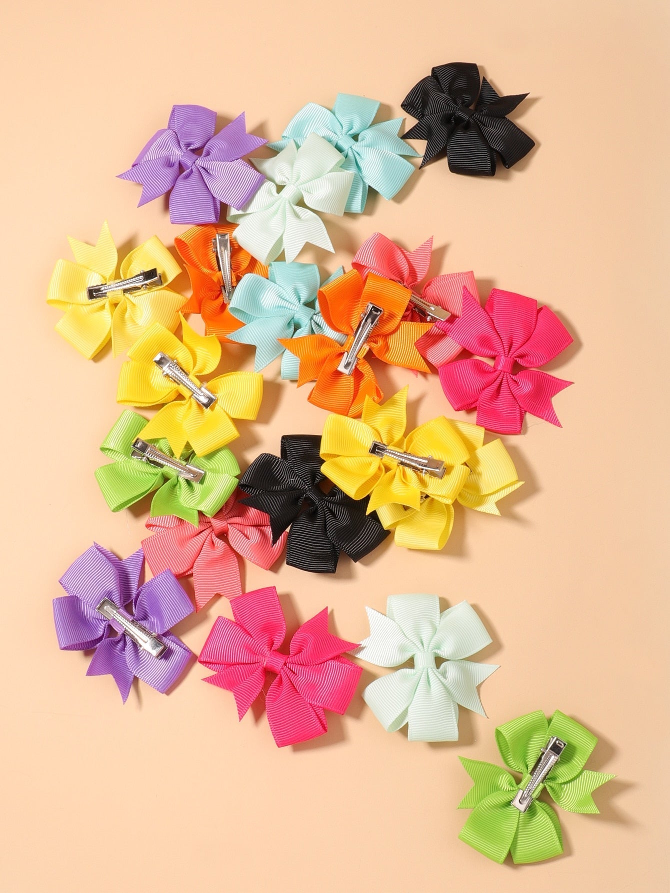 20 Pieces Butterfly Knot Hair Clips for Little Girls