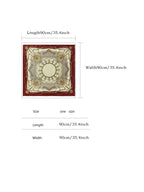 Elegant chain and rope printed square scarf for women, to give a head and neck fix in spring/autumn