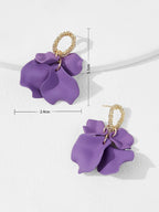 أقراط متدلية بتلة المحفظة