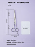 Professional Hair Scissors - Professional Stainless Steel Hair Cutting Scissors - 6.4 Inch Overall Length - Razor Edge Barber Scissors for Men and Women - Premium Hair Cutting Scissors for Salon and Home Use