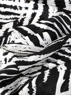 Zebra Print Tassel Scarf
