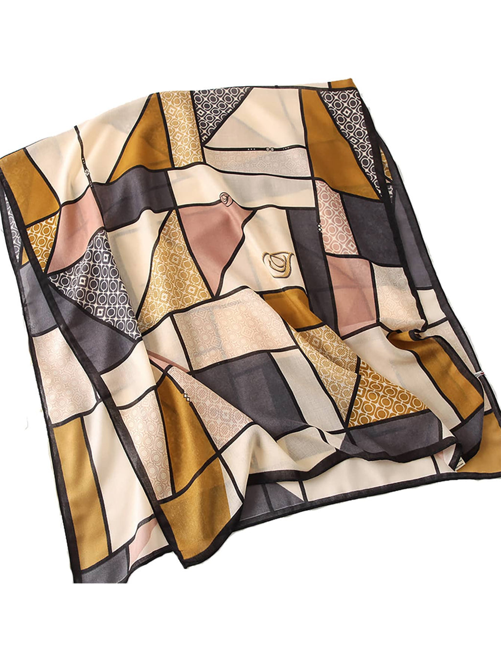 Women's Scarf Lines Fashion Modern One Piece Daily Outdoor Travel Yellow