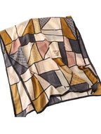 وشاح نسائي عصري من الخطوط الهندية قطعة واحدة للحياة الخارجية والسفر باللون الأصفر