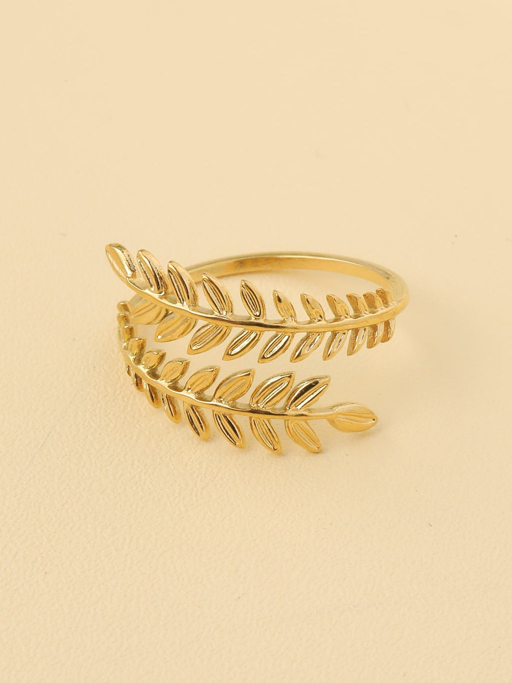 Leaf Design Open Ring