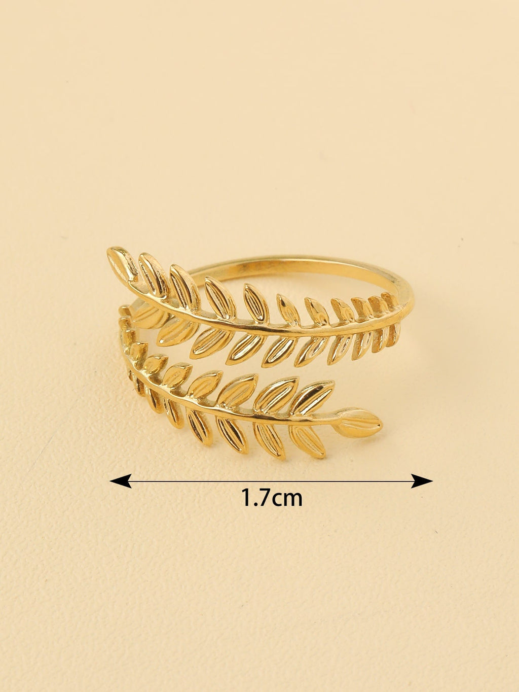 Leaf Design Open Ring