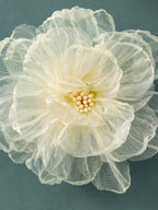 مشبك شعر مزخرف بنقشة زهور للبنات - قطعتين