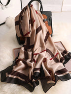 Women's Scarf Lines Fashion Modern One Piece Daily Outdoor Travel Khaki