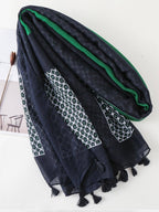 1PC Simple Printed Scarf, Autumn Winter Warm Neck Gaiter, Fashion Versatile Silk Scarf for Women, Sunscreen Shawl, Bandana, Hair Band, Headband, Perfect to Enhance Your Look