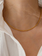 قلادة خرز من الفولاذ المقاوم للصدأ للسيدات قطعة واحدة من الزخرفة اليومية