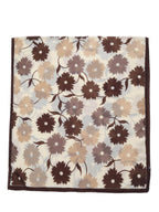 شال مطبوع بنمط زهر للنساء للخروج والتسوق قطعة واحدة كاكي