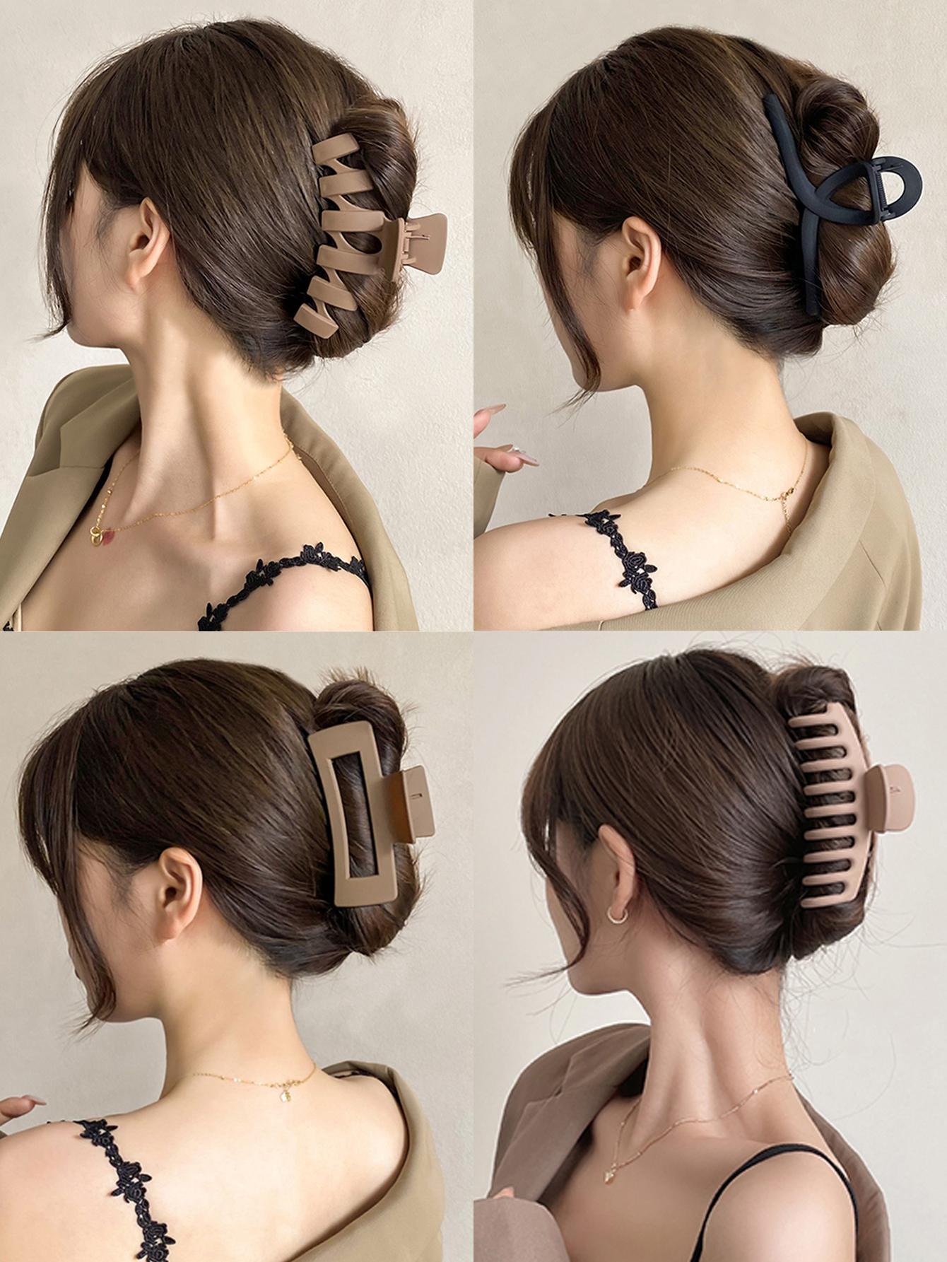 4 Pieces Women's Casual Wave Hair Clips