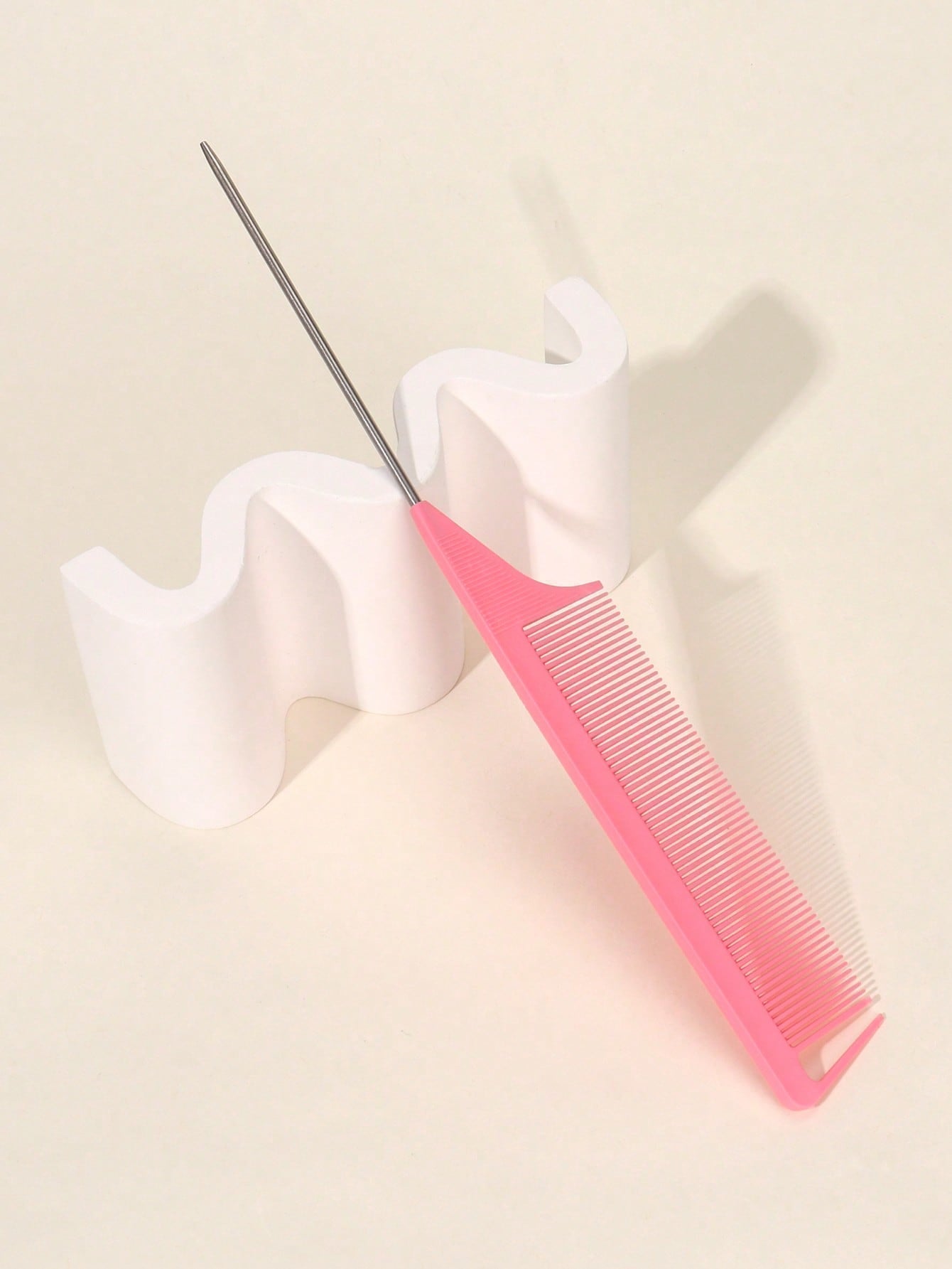 Black Mouse Tail Hair Comb Friday One Piece Pink