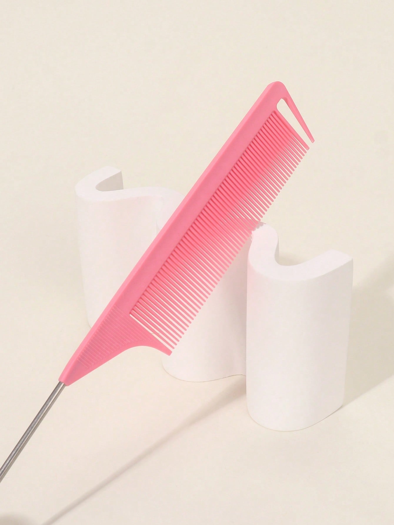 Black Mouse Tail Hair Comb Friday One Piece Pink