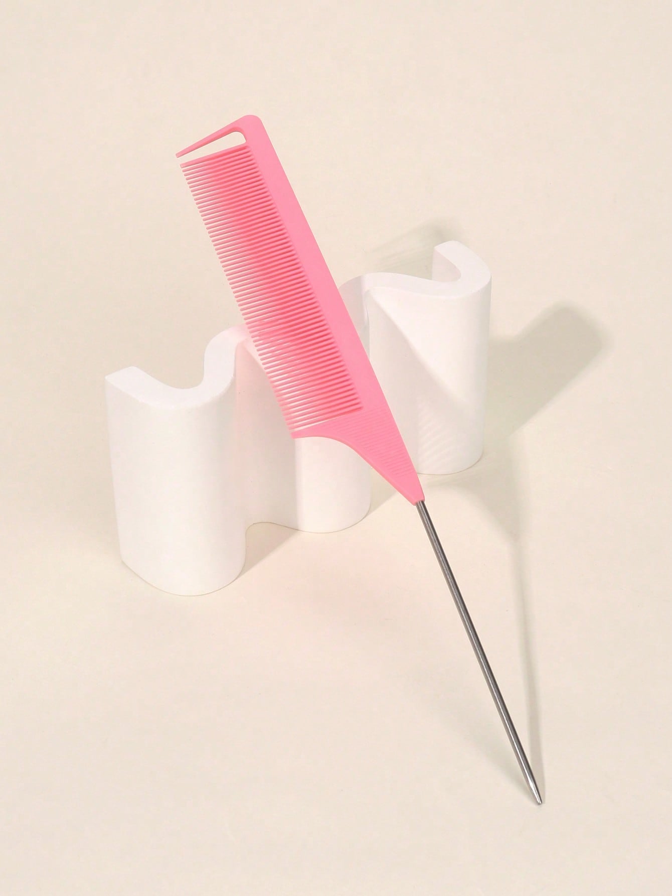 Black Mouse Tail Hair Comb Friday One Piece Pink