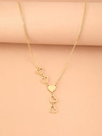 سلسلة مجوهرات عصرية من الفولاذ المقاوم للصدأ للسيدات