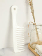 قطعة واحدة من شعر حريري سميك مسنن عريض، مشط الى تصويب، مضاد للساكنة مشط شعر، مشط شعر، الى المنزل والصالون، مشط تمليس، مقبض مشط