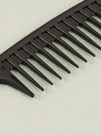 1pc Black Plastic Wide Tooth Comb, Hair Comb for Both Men and Women