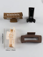 وصلات شعر مستقيمة غير قابلة للانزلاق، نهائية غير لامعة، لون ثابت - وصلة شعر لتصفيف الشعر وإكسسواراته السوداء الجمعة