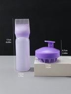 2 قطعة من فرش الصبغة المصبغة، زجاجة صبغ للشعر، زجاجة شامبو الصباغة بالزيت، مشط الصباغة، أداة لتصفيف الشعر الملون. فرشاة مطاطية مرنة للشامبو 1 قطعة، دليل رأس القلم الملون لتدليك فروة الرأس، فرشاة القلم