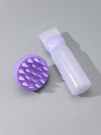 2 قطعة من فرش الصبغة المصبغة، زجاجة صبغ للشعر، زجاجة شامبو الصباغة بالزيت، مشط الصباغة، أداة لتصفيف الشعر الملون. فرشاة مطاطية مرنة للشامبو 1 قطعة، دليل رأس القلم الملون لتدليك فروة الرأس، فرشاة القلم