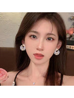 1 Pair French Style Delicate Earrings for Women, Mixed Artificial Pearls, Vintage and Beautiful Accessories for Brides to Look Their Best, Suitable for Daily Use