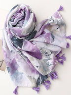 Women's Simple Style One-Piece Scarf, New Style Spring Summer Warm Wrap, Beach Sun Protection Shawl, Elegant and Versatile Long Shawl for Women