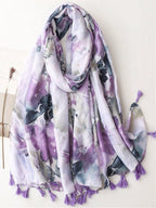 Women's Simple Style One-Piece Scarf, New Style Spring Summer Warm Wrap, Beach Sun Protection Shawl, Elegant and Versatile Long Shawl for Women