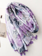 Women's Simple Style One-Piece Scarf, New Style Spring Summer Warm Wrap, Beach Sun Protection Shawl, Elegant and Versatile Long Shawl for Women