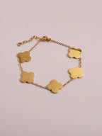 سوار ستانلس ستيل مصنوع من الجلد متألق بشكل مزخرف بالورود هيكل بسيط للنساء، مناسب للاستخدام اليومي