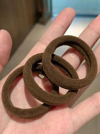 100pcs/pack candy color hair elastics for women with high elasticity and durability, simple and elegant design suitable for daily use and outfit coordination, fashionable and versatile hair accessories. Casual.