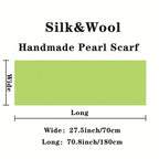 Women's Solid Color Blend Knitted Shawl with Silk-Like Softness, Star Scarf, Summer Sun Protection and Autumn Winter Warmth, Elegant