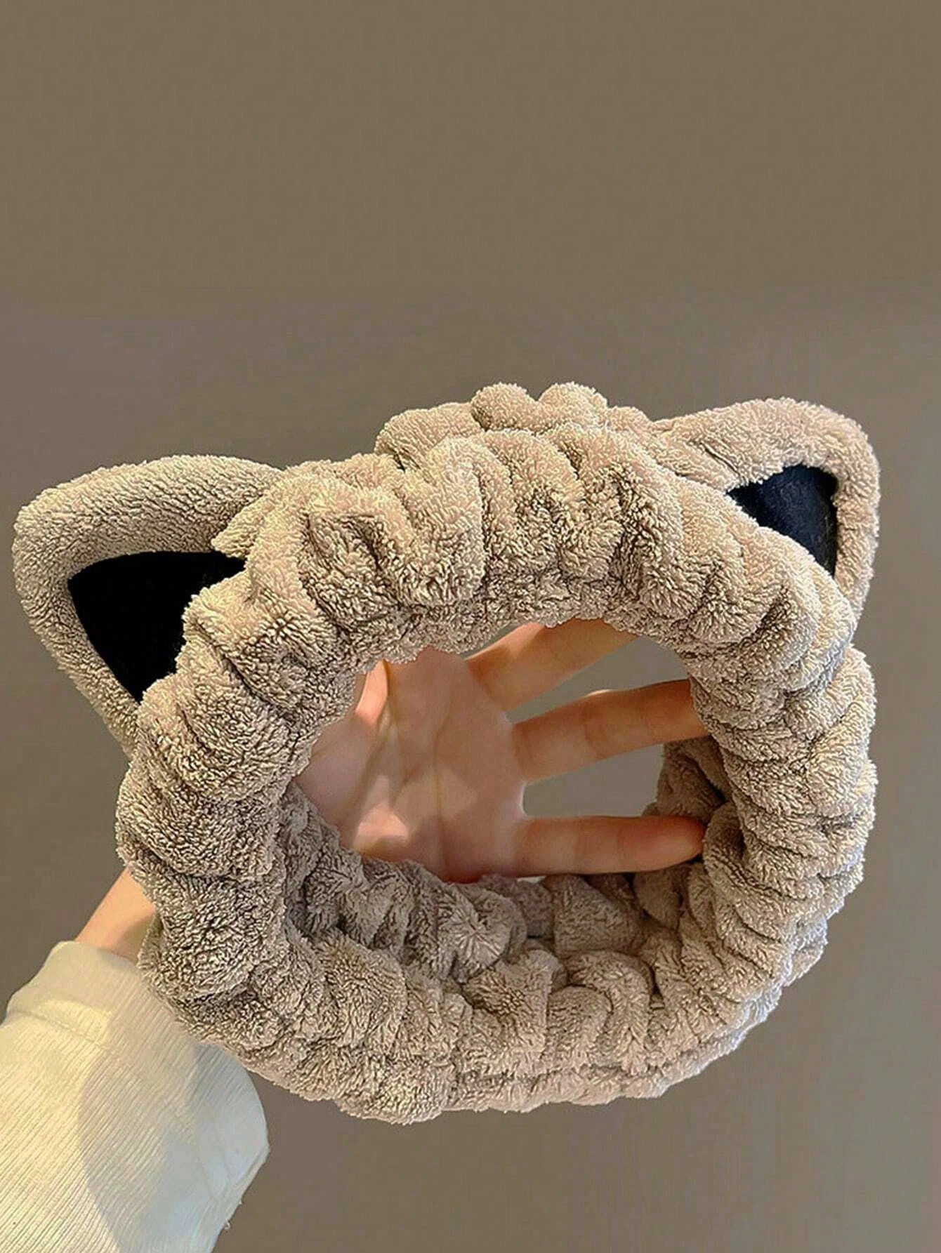 Cute Cartoon Ear Polyester Bath Hair Band 1pc