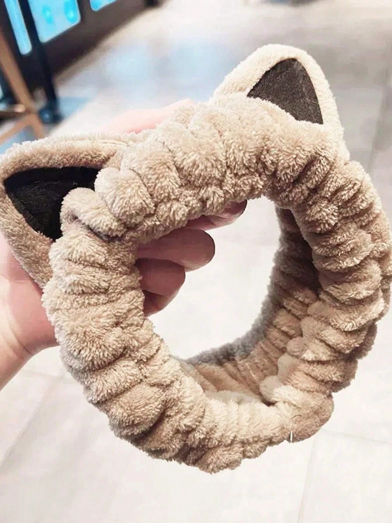 Cute Cartoon Ear Polyester Bath Hair Band 1pc