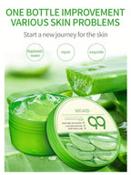 Aloe Vera Gel 300g to moisturize and soothe skin after sunburn, absorb spots, and reduce pore size.