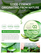 Aloe Vera Gel 300g to moisturize and soothe skin after sunburn, absorb spots, and reduce pore size.