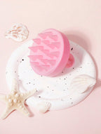 موس بشعيرات سيليكون ناعمة، قطعة واحدة، مقشر فروة الرأس أثناء الحلاقة، استخدام رطب وجاف، للرجال، استخدام قرنفل منزلي