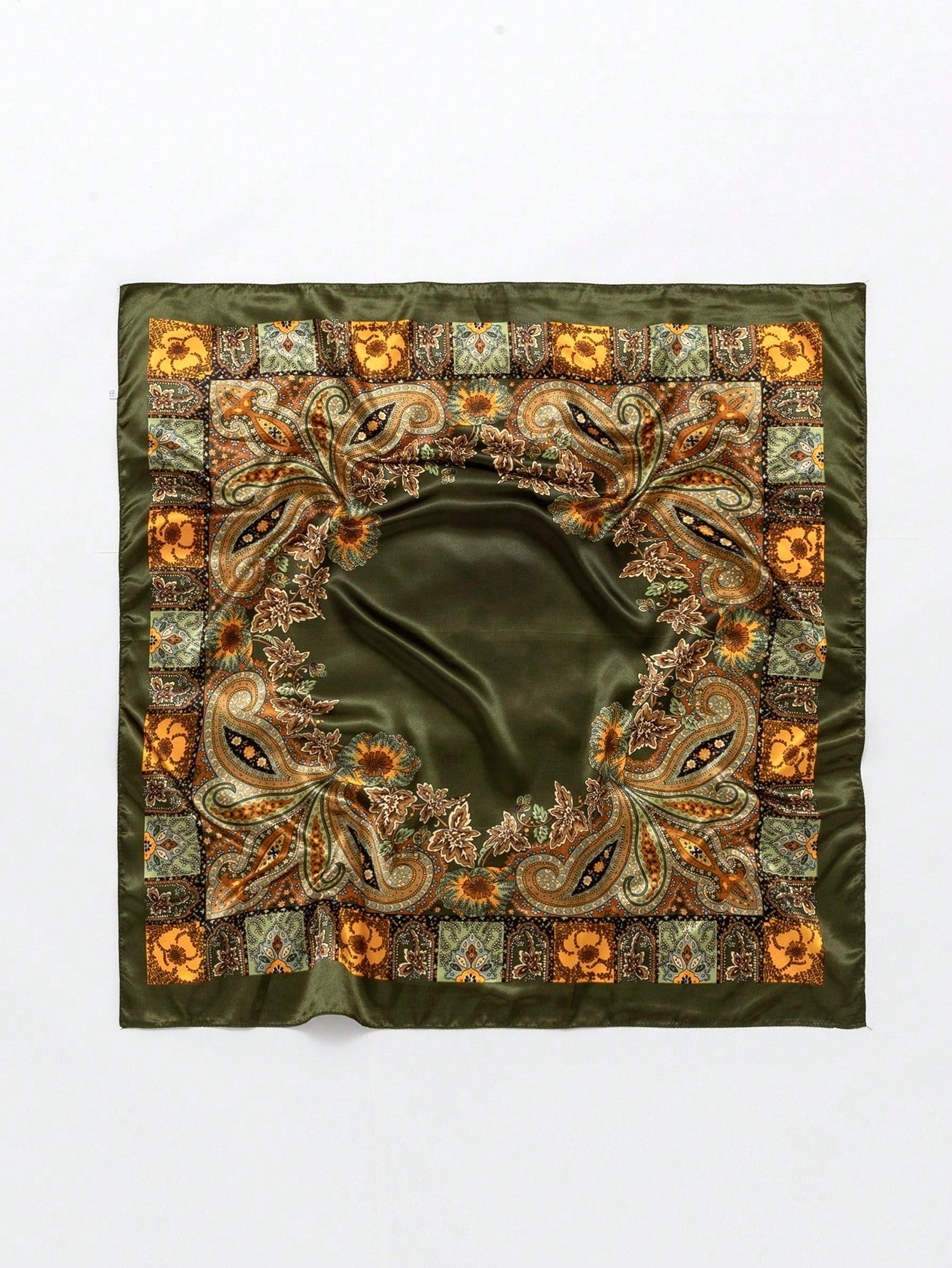 Luxury Silk Scarf 90*90cm, Ladies Head Wrap Topper, Vintage Four Seasons Women's Hair Scarf, Hijab, Foulard, Bandana, for Women