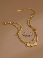 Stainless Steel Heart Anklet