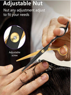 مقص شعر للرجال والنساء من الفولاذ المقاوم للصدأ، مقص شعر للحيوانات الأليفة ومستحضرات التجميل المنزلية