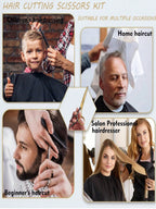 مقص شعر للرجال والنساء من الفولاذ المقاوم للصدأ، مقص شعر للحيوانات الأليفة ومستحضرات التجميل المنزلية