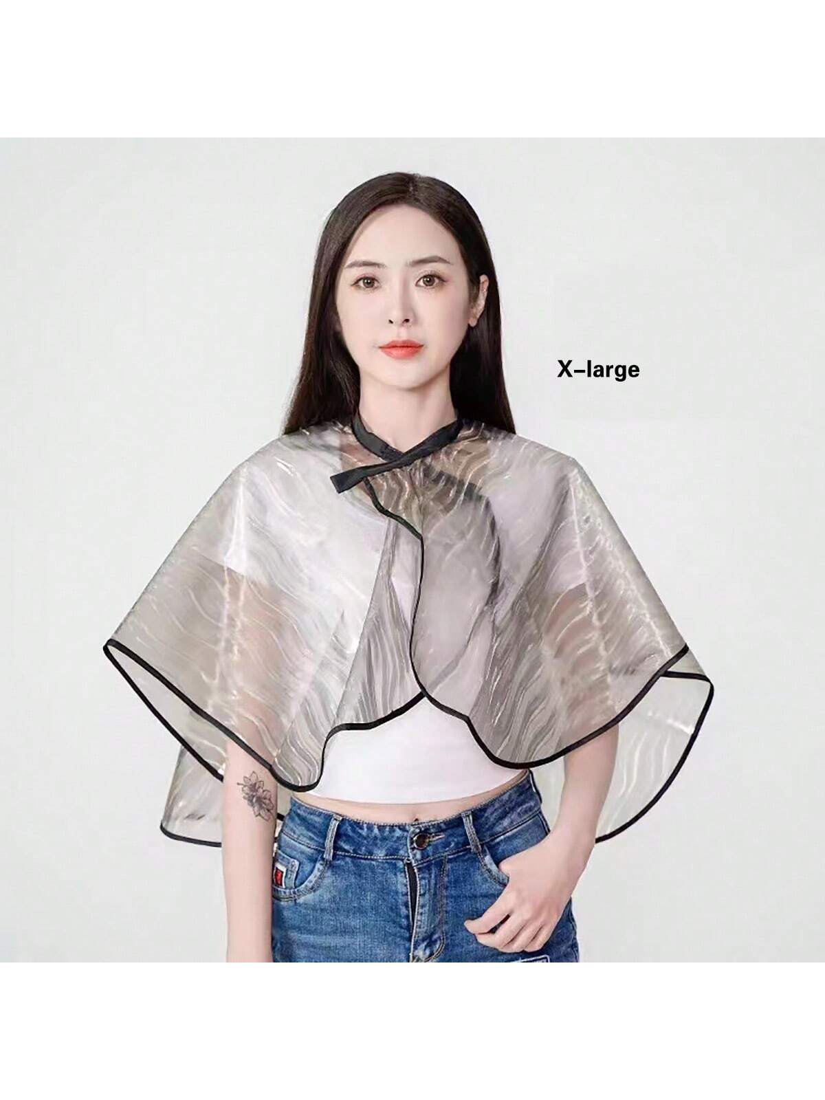 1pc Waterproof Hairdressing Cape for Hair Coloring, Styling, Curling, and Hair Treatment