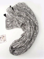 Women's Simple Printed Silk Scarf One Piece Fashion Silk Scarf Spring Summer Sun Protection Beach Towel Hairband Shawl Black